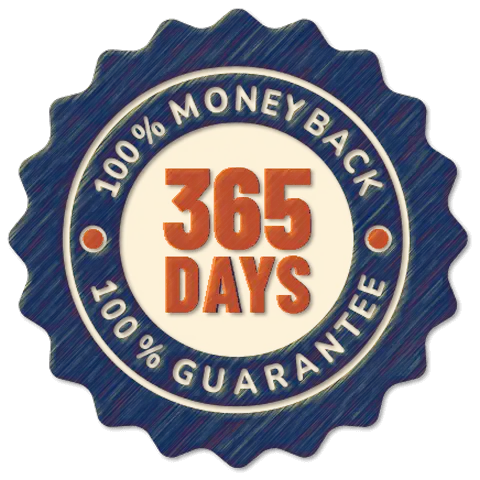 365-day money back guarantee