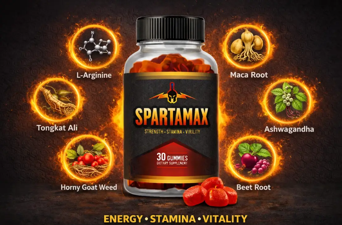 Spartamax energy gummies for stamina and motivation support